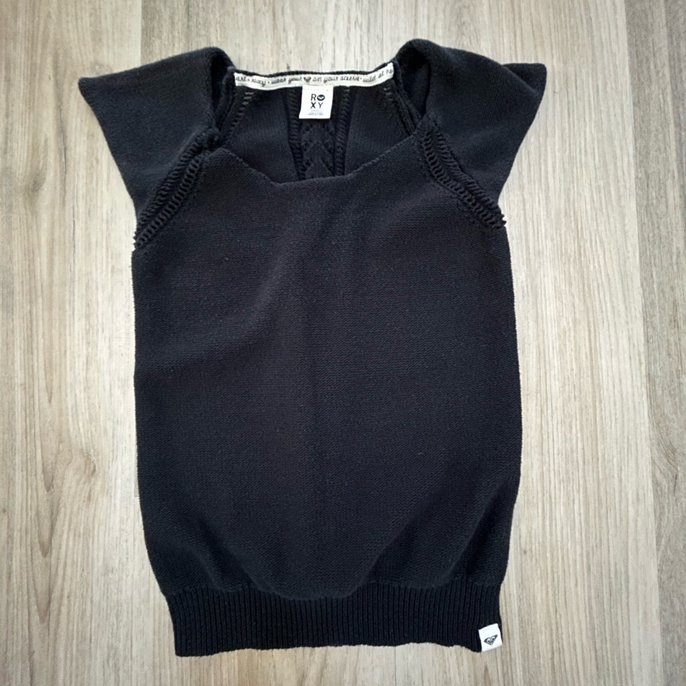 Vintage Roxy Charcoal Knit Sweater